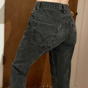 Vintage 505 Levi's Y2K Faded Black Jeans Straight Leg 30x30